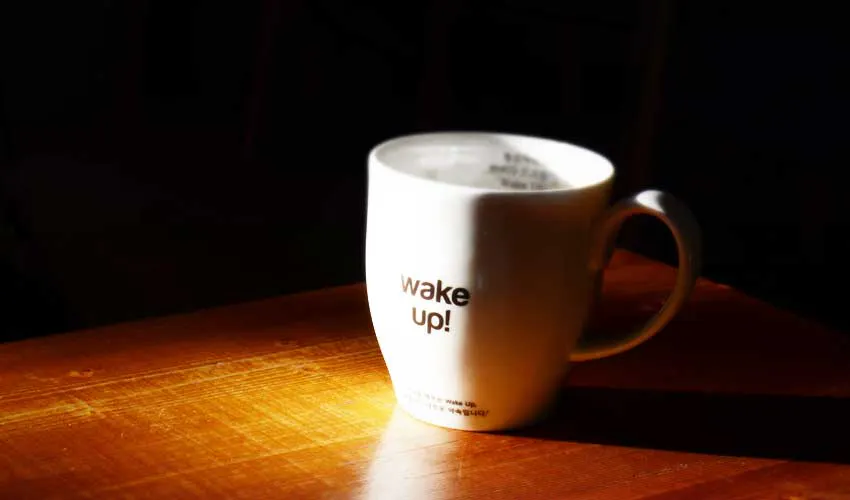 wake up morning drink water