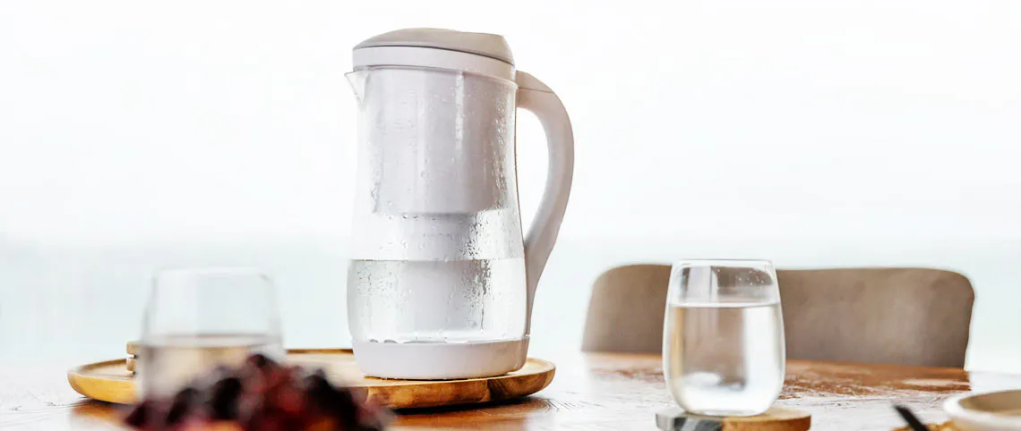 Gentoo Lite Alkaline Water Filter Jug (Grey and White)