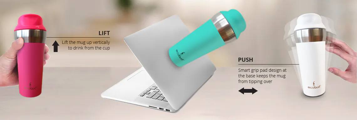 Stainless Steel Vacuum Mug Pink